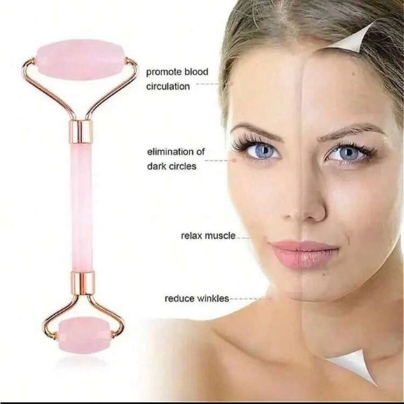 Other - Pink Facial Roller and Gua Sha Set